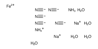 PENTACYANOAMINE FERROATE, AMMONIUM DISODIUM SALT, PENTAHYDRATE 97结构式