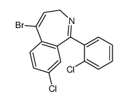 5-bromo-8-chloro-1-(2-chlorophenyl)-3H-2-benzazepine Structure