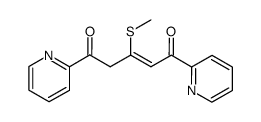 1,5-bis(2-pyridinyl)-3-(methylthio)-2-pentene-1,5-dione结构式