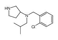 (3S)-N-[(2-chlorophenyl)methyl]-N-(2-methylpropyl)pyrrolidin-3-amine Structure