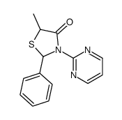 5-methyl-2-phenyl-3-pyrimidin-2-yl-1,3-thiazolidin-4-one Structure