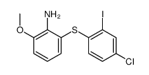 2-(4-chloro-2-iodophenyl)sulfanyl-6-methoxyaniline Structure