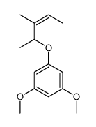 1,3-dimethoxy-5-(3-methylpent-3-en-2-yloxy)benzene Structure