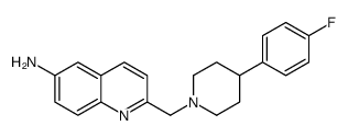 2-[[4-(4-fluorophenyl)piperidin-1-yl]methyl]quinolin-6-amine结构式