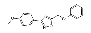 3-(4-methoxyphenyl)-5-(phenylselanylmethyl)-1,2-oxazole Structure