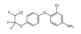 3-chloro-4-[4-(2-chloro-1,1,2-trifluoroethoxy)phenoxy]aniline结构式