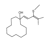 1-((E)-4-Methyl-3-methylsulfanyl-penta-1,3-dienyl)-cyclododecanol Structure