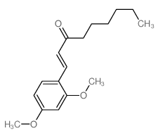 1-Nonen-3-one,1-(2,4-dimethoxyphenyl)-, (E)- (9CI) Structure