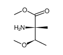 D-Isovaline, 3-methoxy-, methyl ester, erythro- (9CI) structure