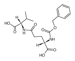 N-(N-benzyloxycarbonyl-L-γ-glutamyl)-L-valine Structure