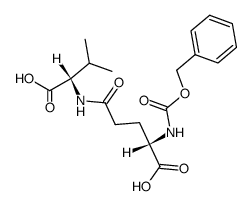 N-(N-benzyloxycarbonyl-L-γ-glutamyl)-L-valine结构式