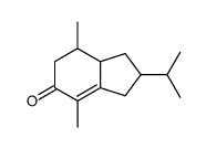 2-isopropyl-4,7-dimethyl-1,2,3,6,7,7a-hexahydro-inden-5-one结构式