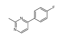4-(4-fluorophenyl)-2-methylpyrimidine结构式