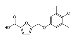 5-[(4-Chloro-3,5-dimethylphenoxy)methyl]-2-furoic acid Structure
