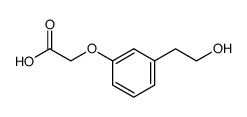 2-[3-(2-hydroxyethyl)phenoxy]acetic acid Structure