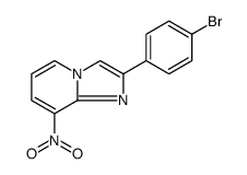 Imidazo[1,2-a]pyridine, 2-(4-bromophenyl)-8-nitro结构式