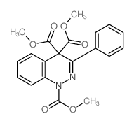 trimethyl 3-phenylcinnoline-1,4,4-tricarboxylate Structure