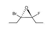 trans-2-Brom-2,3-diethyl-3-fluoroxiran Structure