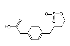 2-[4-(4-methylsulfonyloxybutyl)phenyl]acetic acid结构式