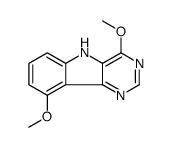 5H-Pyrimido[5,4-b]indole, 4,9-dimethoxy Structure