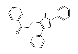 3-(3,5-diphenyl-1H-pyrrol-2-yl)-1-phenylpropan-1-one结构式