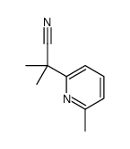 2-methyl-2-(6-methylpyridin-2-yl)propanenitrile结构式