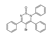 4-bromo-2,3,5-triphenyl-1,2,6-thiadiazine 1-oxide结构式