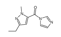 (5-ethyl-2-methylpyrazol-3-yl)-imidazol-1-ylmethanone结构式