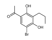 1-(5-bromo-2,4-dihydroxy-3-propylphenyl)ethanone Structure