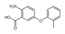 2-Amino-5-(2-methylphenoxy)benzoic acid结构式