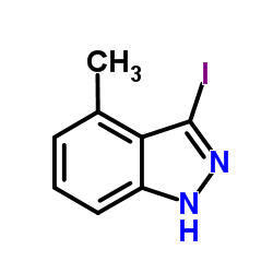 3-Iodo-4-methyl-1H-indazole structure