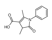 3,5-dimethyl-2-oxo-1-phenyl-3H-pyrrole-4-carboxylic acid Structure