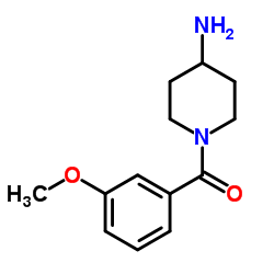 (4-AMINO-PIPERIDIN-1-YL)-(3-METHOXY-PHENYL)-METHANONE Structure