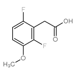 2,6-DIFLUORO-3-METHOXYPHENYLACETIC ACID structure