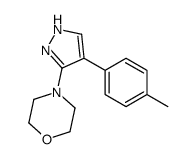 4-[4-(4-methylphenyl)-1H-pyrazol-5-yl]morpholine Structure