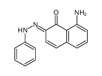 8-amino-2-(phenylhydrazinylidene)naphthalen-1-one结构式