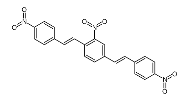 2-nitro-1,4-bis[2-(4-nitrophenyl)ethenyl]benzene Structure