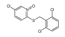 5-chloro-2-[(2,6-dichlorophenyl)methylsulfanyl]-1-oxidopyridin-1-ium Structure