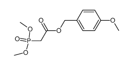 p-Methoxybenzyl (Dimethoxyphosphinyl)acetate结构式