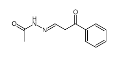 N'-(3-oxo-3-phenylpropylidene)acetohydrazide结构式