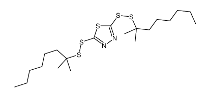 2,5-bis-(tert-Nonyldithio)-1,3,4-thiadizole structure