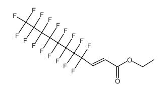 (E)-4,4,5,5,6,6,7,7,8,8,9,9,10,10,11,11,11-Heptadecafluoro-undec-2-enoic acid ethyl ester结构式