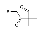 4-bromo-2,2-dimethyl-3-oxobutanal Structure