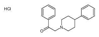 1-phenyl-2-(4-phenylpiperidin-1-yl)ethanone,hydrochloride Structure