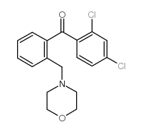 2,4-DICHLORO-2'-MORPHOLINOMETHYL BENZOPHENONE结构式