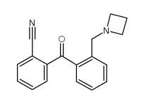 2-AZETIDINOMETHYL-2'-CYANOBENZOPHENONE structure