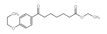 ETHYL 7-OXO-7-(4-N-PROPOXYPHENYL)HEPTANOATE结构式