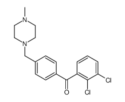 2,3-DICHLORO-4'-(4-METHYLPIPERAZINOMETHYL) BENZOPHENONE结构式