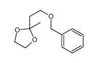 2-methyl-2-(2-phenylmethoxyethyl)-1,3-dioxolane Structure