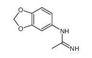 N'-(1,3-benzodioxol-5-yl)ethanimidamide结构式